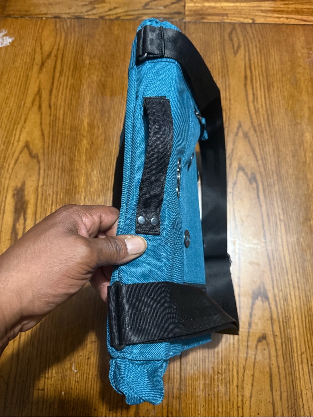 OGIO Teal Messenger Bag with Black Strap - Picture 8 of 11